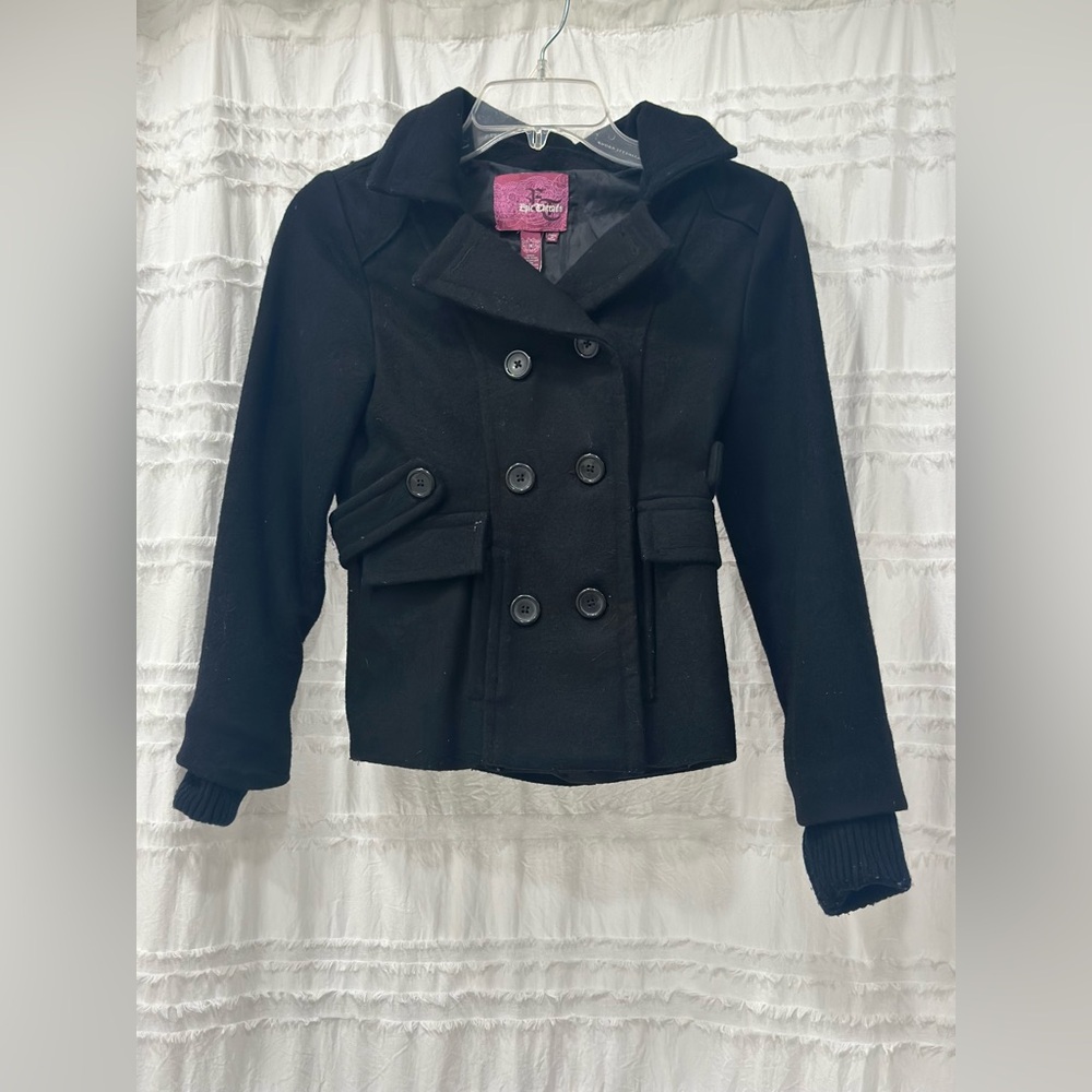 Macy’s EpicThreads double breasted pea coat %70 wool jacket fully lined